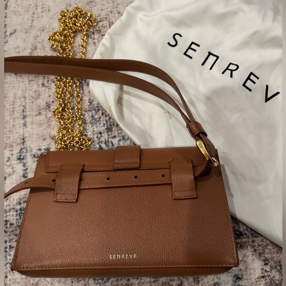 Senreve Aria Belt Bag in Pebbled Chestnut